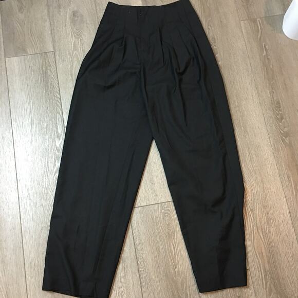 Commense black front pleated Wide leg dress pants Size XS - Picture 1 of 10
